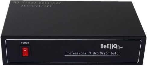 BeElion 8Way BNC Coaxl TV CCTV DVR Composite Video 1 in to 8 Out Ports Switch Splitter Amplifier Box, AHD/CVI/TVI Camera in Kuwait