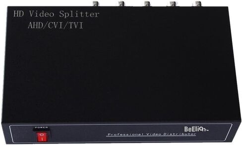 BeElion 8Way BNC Coaxl TV CCTV DVR Composite Video 1 in to 8 Out Ports Switch Splitter Amplifier Box, AHD/CVI/TVI Camera in Kuwait