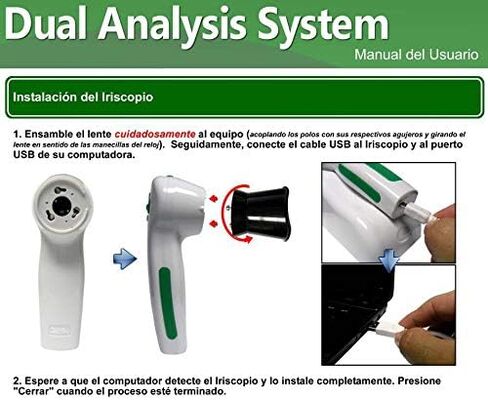 كاميرا آيريدولوجي بدقة عالية 12 ميجابكسل بتقنية يو إس بي آيريسكوب مع عدسة قزحية عالية الدقة 12 ميجابكسل وبرمجيات تحليل خالية من السائقين (النسخة الإنجليزية والإسبانية) in Kuwait