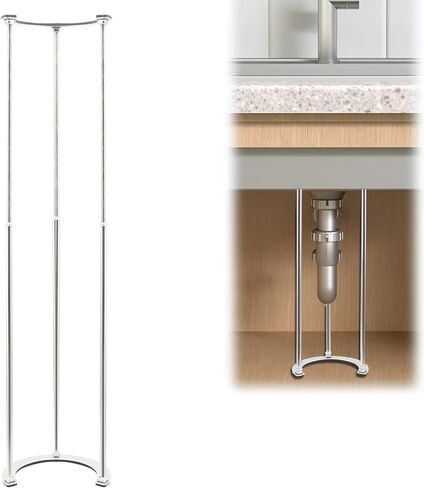 دعامات دعم لاصلاح الحوض من اسفل الحامل - ادوات تثبيت الحوض من الستانلس ستيل مع دعم قابل للتعديل (15.7-27.5 انش) in Kuwait