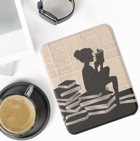 kwmobile Case Compatible with Barnes & Noble Nook Glowlight 4 / 4e Case - eReader Cover - Moroccan Tiles Multicolor/Brown in Kuwait