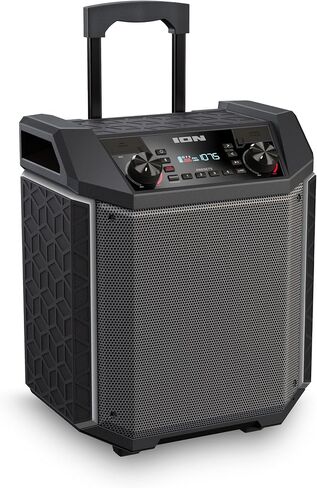 ION Audio Block Rocker - Portable Bluetooth Outdoor Party Speaker with Karaoke Microphone, Battery, 4 Speakers, Radio, USB Port, App, Water-Resistant, 120W in Kuwait