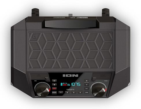 ION Audio Block Rocker - Portable Bluetooth Outdoor Party Speaker with Karaoke Microphone, Battery, 4 Speakers, Radio, USB Port, App, Water-Resistant, 120W in Kuwait