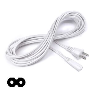 THE CIMPLE CO White Figure-8 Power Cord 8 FT - Non-Polarized Cord in Kuwait