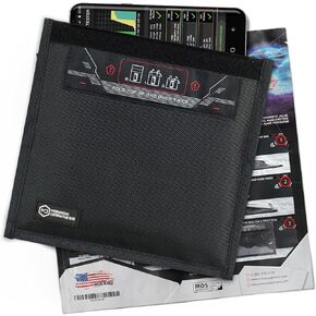 Mission Darkness Non-Window Faraday Bag for Phones (2-Pack) // Signal Blocking Bag Prevents Hacking Tracking Spying, Device Shielding for Law Enforcement Military Digital Forensics, EMP CME Protection in Saudi Arabia