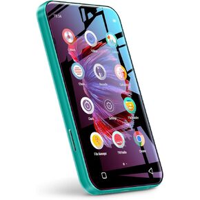 72GB WiFi Mp3 Player with Bluetooth, TIMMKOO 4.0" Full Touch Screen Mp3 Mp4 Player with Speaker, Portable HiFi Sound Walkman Digital Music Player with FM Radio,Recorder, Ebook,Clock, Browser (Green)