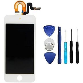 Tianfangjin شاشة كاملة بديلة لجهاز iPod Touch 5/6/7 شاشة مجموعة العرض الكاملة + أدوات إصلاح (أبيض) ... in Kuwait