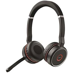 Jabra Evolve 75 UC Wireless Headset, Stereo – Includes Link 370 USB Adapter – Bluetooth Headset with World-Class Speakers, Active Noise-Cancelling Microphone, All Day Battery in Saudi Arabia