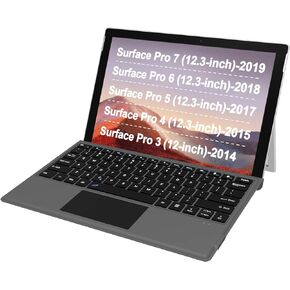 Arteck Microsoft Surface Pro Type Cover, Ultra-Slim Portable Bluetooth Wireless Keyboard with Touchpad Built-in Rechargeable Battery in Saudi Arabia