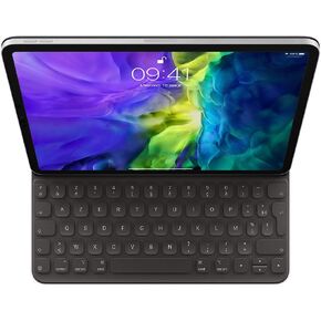 حافظة لوحة مفاتيح Apple الذكية: حافظة لوحة مفاتيح iPad Pro مقاس 11 بوصة (الجيل الأول والثاني والثالث والرابع) وiPad Air (الجيل الرابع والخامس)، زاويتان للرؤية، حماية أمامية وخلفية، الإنجليزية الأمريكية - أسود in Saudi Arabia