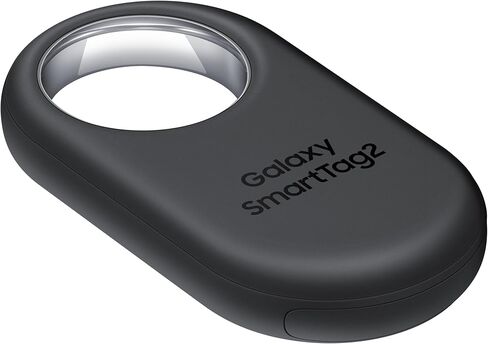 SAMSUNG Galaxy SmartTag2, Bluetooth Tracker, Smart Tag GPS Locator Tracking Device, Item Finder for Keys, Wallet, Luggage, Pets, Use w/Phones and Tablets Android 11 or Later, 2023, 1 Pack, White in Kuwait