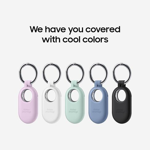 SAMSUNG Galaxy SmartTag2, Bluetooth Tracker, Smart Tag GPS Locator Tracking Device, Item Finder for Keys, Wallet, Luggage, Pets, Use w/Phones and Tablets Android 11 or Later, 2023, 1 Pack, White in Kuwait
