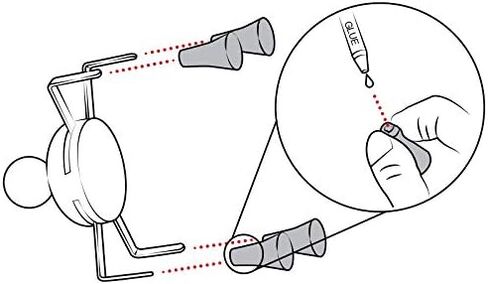 أغطية نهاية مطاطية بديلة باللون الأحمر من RAM MOUNTS X-Grip للهواتف والأجهزة اللوحية | تتضمن 4 أغطية بديلة حمراء، تناسب جميع حاملات RAM Mounts X-Grip، بما في ذلك الغراء in Kuwait