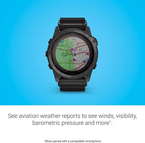 Garmin tactix 7, Pro Ballistics Edition, Ruggedly Built Tactical GPS Watch with Solar Charging Capabilities, Applied Ballistics and Nylon Band in Kuwait