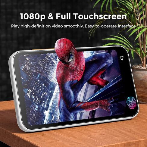 مشغل Mp3 واي فاي 72 جيجابايت مع بلوتوث، TIMMKOO 4.0 بوصة شاشة لمس كاملة مشغل Mp3 Mp4 مع مكبر صوت، مشغل موسيقى رقمي محمول HiFi Sound Walkman مع راديو FM ومسجل وكتاب إلكتروني وساعة ومتصفح (أخضر) in Kuwait