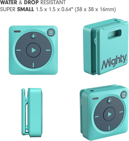 Mighty 3 Spotify Music Player - متوافق مع سماعات البلوتوث والسلكية - تخزين أكثر من 1000 أغنية - مشغل موسيقى بدون شاشة - لا حاجة إلى هاتف - (أسود) in Saudi Arabia