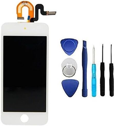 Tianfangjin شاشة كاملة بديلة لجهاز iPod Touch 5/6/7 شاشة مجموعة العرض الكاملة + أدوات إصلاح (أبيض) ... in Kuwait