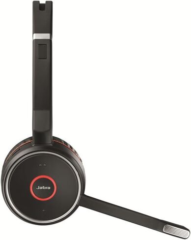 Jabra Evolve 75 UC Wireless Headset, Stereo – Includes Link 370 USB Adapter – Bluetooth Headset with World-Class Speakers, Active Noise-Cancelling Microphone, All Day Battery in Saudi Arabia