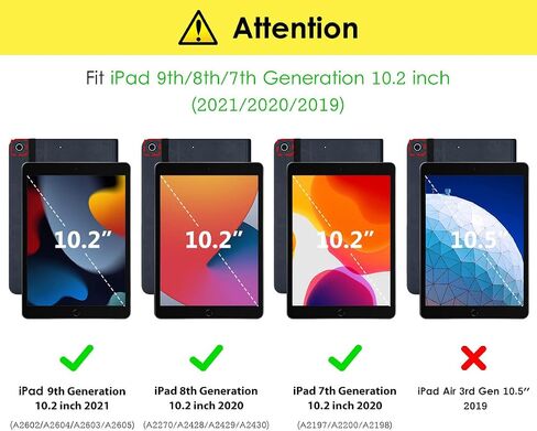 DTTO for iPad 9th/8th/7th Gen Case 10.2 Inch (2021/2020/2019), Brown in Kuwait