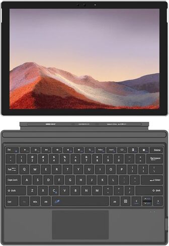Arteck Microsoft Surface Pro Type Cover, Ultra-Slim Portable Bluetooth Wireless Keyboard with Touchpad Built-in Rechargeable Battery in Saudi Arabia