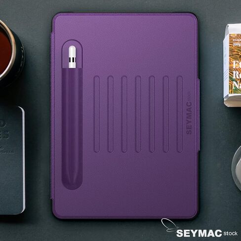 SEYMAC stock Case for iPad (A16) 11th/10th Generation 11/10.9'', Full-Body Drop Protection,[Stitched Slim Pencil Sleeve],Strong Magnetic Auto Sleep Case, Absorbing Multi-Angles Stand, Card Slot- Black in Kuwait