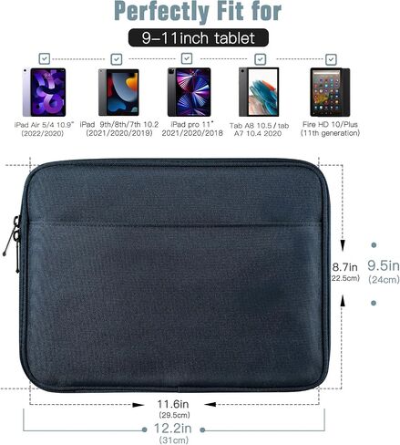 TiMOVO 9-11" Tablet Sleeve with Pocket for iPad A16 Tab, Pink in Kuwait