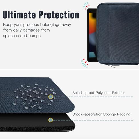 TiMOVO 9-11" Tablet Sleeve with Pocket for iPad A16 Tab, Pink in Kuwait