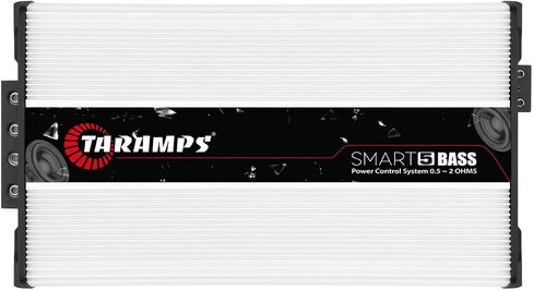 Taramps Smart 5 Bass 5000 watts RMS Multi-Impedance 0.5 to 2 Ohms Class D White Car Audio Amplifier 1 Channel Power Control System, Monoblock, Competition Amplifier in Saudi Arabia