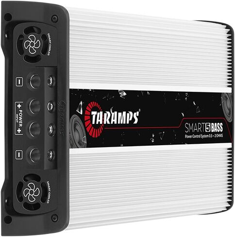 Taramps Smart 5 Bass 5000 watts RMS Multi-Impedance 0.5 to 2 Ohms Class D White Car Audio Amplifier 1 Channel Power Control System, Monoblock, Competition Amplifier in Saudi Arabia