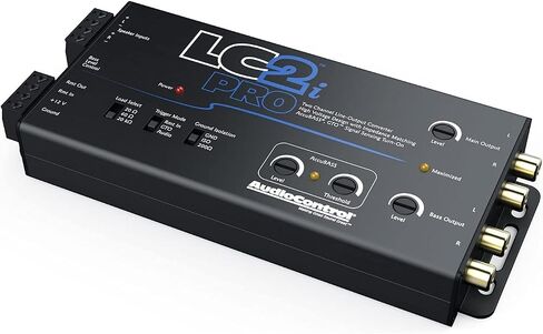 محول إخراج خط AudioControl LC2i PRO ثنائي القناة مع مطابقة المعاوقة، AccuBASS، GTO، تحسس الإشارة الصوتية، تشغيل 12 فولت والتحكم في مضخم الصوت عن بعد ACR-1 (متجدد) in Kuwait