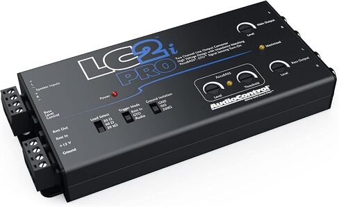 محول إخراج خط AudioControl LC2i PRO ثنائي القناة مع مطابقة المعاوقة، AccuBASS، GTO، تحسس الإشارة الصوتية، تشغيل 12 فولت والتحكم في مضخم الصوت عن بعد ACR-1 (متجدد) in Kuwait