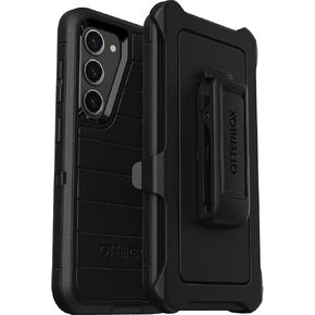 OtterBox Galaxy S23 (Only) - Defender Series Case - Black, Rugged & Durable - with Port Protection - Includes Holster Clip Kickstand - Microbial Defense Protection - Non-Retail Packaging in Saudi Arabia