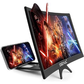 16 inch 3D Screen Magnifier for Smartphone – Curved HD Mobile Phone Amplifier Screen – Foldable Phone Screen Amplifier – Compatible with Android, iPhone and Gaming Devices in Saudi Arabia