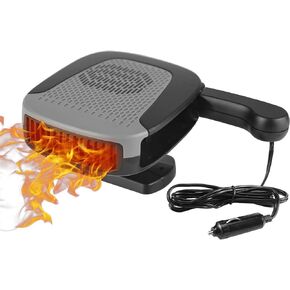 سخان سيارة محمول من WAMTHUS، مروحة سيارة 12 فولت 150 وات مع تنقية الهواء 2 في 1 وظيفة التسخين والتبريد السريع، وصلة في ولاعة السجائر ومزيل صقيع السيارة (رمادي) in Kuwait