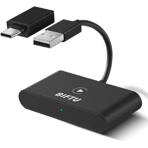 محول Carplay اللاسلكي لأجهزة Apple iPhone، وصلة وتشغيل دونجل تشغيل السيارة للسيارات مع Carplay سلكي من المصنع متوافق مع iPhone iOS 11+، اتصال تلقائي، محول USB A/C in Kuwait