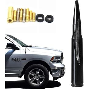 Chrome Stubby Antenna mast 50 Cal Fit for car Track Antenna Delete Replacement, Ford F150 F250 F350 RAM 1500 2500 GMC Denali Chevy Pick-up in Kuwait