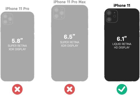 حافظة OtterBox iPhone 11 Commuter Series - سوداء، رفيعة وقوية، صديقة للجيب، مع حماية للمنافذ in Kuwait