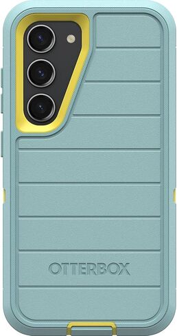 OtterBox Galaxy S23 (Only) - Defender Series Case - Black, Rugged & Durable - with Port Protection - Includes Holster Clip Kickstand - Microbial Defense Protection - Non-Retail Packaging in Saudi Arabia