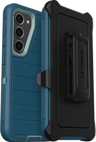 OtterBox Galaxy S23 (Only) - Defender Series Case - Black, Rugged & Durable - with Port Protection - Includes Holster Clip Kickstand - Microbial Defense Protection - Non-Retail Packaging in Saudi Arabia