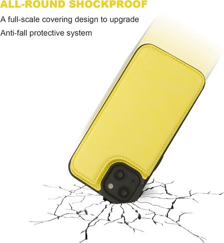 ONETOP for iPhone 14 Wallet Case with Credit Card Holder,Blue | Kickstand,ID/Cash Holder,Case Wallet with Card Slots,Double Magnetic Clasp,Durable PU Leather Shockproof Cover for Women Men in Kuwait