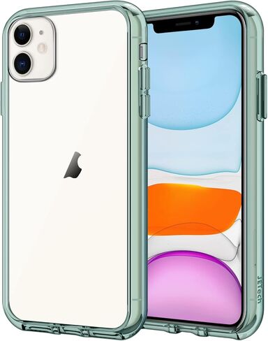 حافظة JETech لهاتف iPhone 11 مقاس 6.1 بوصة، غطاء ممتص للصدمات غير أصفر اللون، ظهر شفاف مضاد للخدش (شفاف) in Kuwait