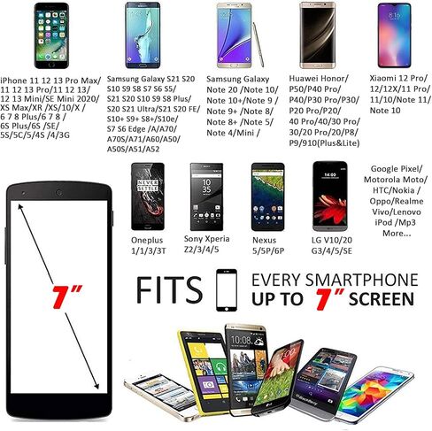 Phone Holder for Running Armband iPhone 17 16 16e 15 14 13 12 11 Pro Max XS XR Plus Mini Galaxy Ultra S26 S25 S24 S23 S22 S21 Note 20 10 Pouch Bag, Arm Band Sleeve Fit Sport Gym Hiking Black in Kuwait