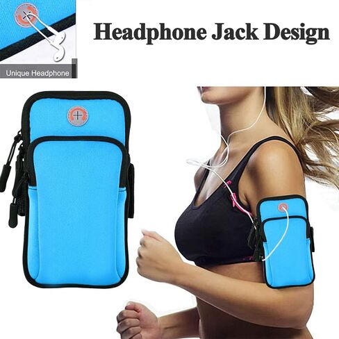 Phone Holder for Running Armband iPhone 17 16 16e 15 14 13 12 11 Pro Max XS XR Plus Mini Galaxy Ultra S26 S25 S24 S23 S22 S21 Note 20 10 Pouch Bag, Arm Band Sleeve Fit Sport Gym Hiking Black in Kuwait