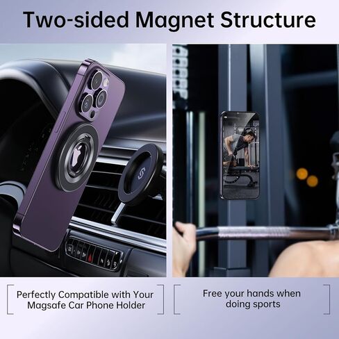 SYNCWIRE Magnetic Phone Ring Holder Grips (Titanium Black) in Kuwait