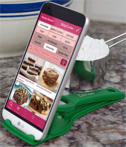 Cestari Recipe Holder Stand for Smartphones and Tablets, Keep Your Phone, Kindle, or iPad Convenient While Cooking - Original Kitchen Gadget Phone and Tablet Stand in Saudi Arabia