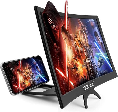 16 inch 3D Screen Magnifier for Smartphone – Curved HD Mobile Phone Amplifier Screen – Foldable Phone Screen Amplifier – Compatible with Android, iPhone and Gaming Devices in Saudi Arabia
