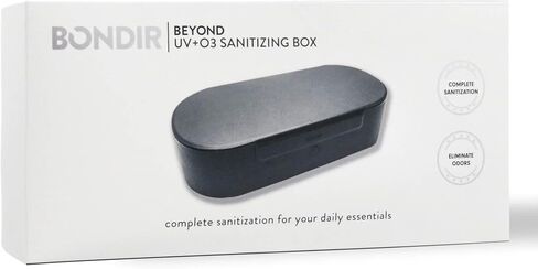 صندوق مطهر Bondir Beyond UV+O3 وشاحن عالمي للأشعة فوق البنفسجية ومطهر الأوزون للهاتف والقناع وفرشاة المكياج وأداة الأظافر (زيت اللوز) in Kuwait