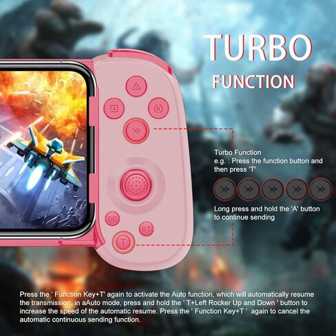 Joso Wireless Phone Controller for iPhone/Android, Mobile Game Controller with Hall Joystick Suitable for Xbox Cloud Gaming, PS Remote Play, Steam Link, Call of Duty & More - Gray in Kuwait