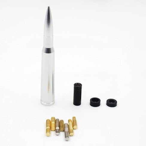 Chrome Stubby Antenna mast 50 Cal Fit for car Track Antenna Delete Replacement, Ford F150 F250 F350 RAM 1500 2500 GMC Denali Chevy Pick-up in Kuwait