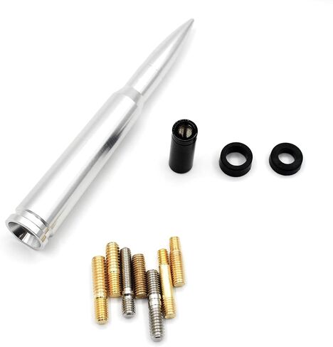 Chrome Stubby Antenna mast 50 Cal Fit for car Track Antenna Delete Replacement, Ford F150 F250 F350 RAM 1500 2500 GMC Denali Chevy Pick-up in Kuwait